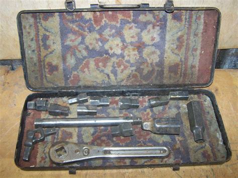 Antique Frank Mossberg Socket Set W Case