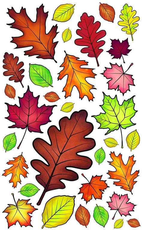 Autumn Leaves Wall Decals - Wacky World Studios - Do-It-Yourself Store