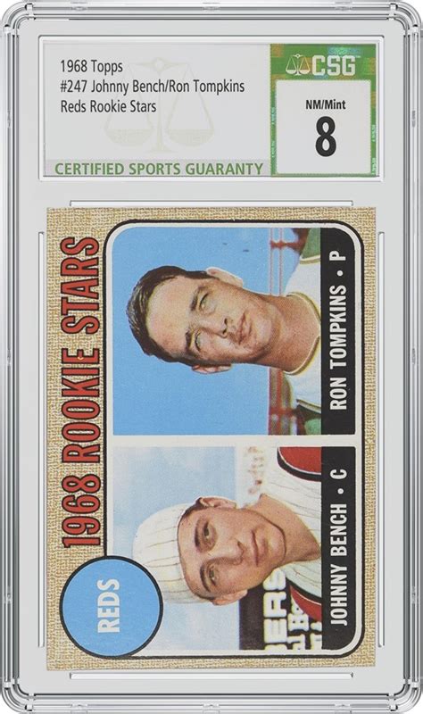 CSG Featured Card Of The Month 1968 Topps 247 Johnny Bench Ron