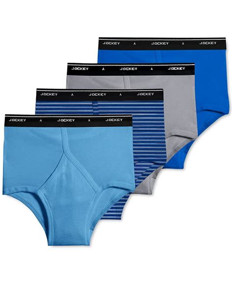 Jockey Men S Classic Collection Full Rise Briefs 4 Pack And Reviews Underwear And Socks Men Macy S