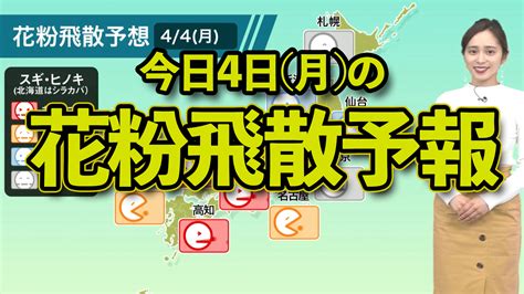 ウェザーニュースlive On Twitter 【4日月の花粉飛散予想】西日本は”多い”〜”非常に多い”予想 東日本は雨が中心となり