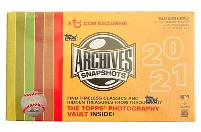 2021 Topps Archives Snapshots Baseball Box Sealed 887521103256 EBay