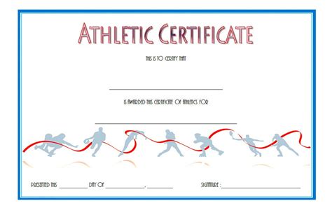 Athletic Award Certificate 6 | Paddle Templates