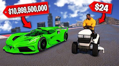 CHEAPEST Vs Most EXPENSIVE CAR In GTA 5 Mods YouTube