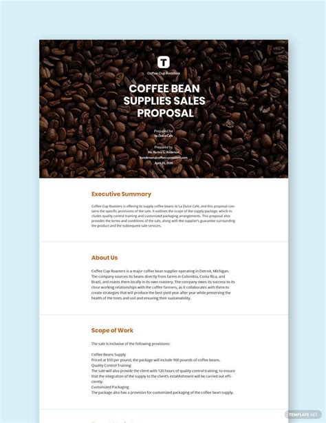 Sales Proposal Template - Google Docs, InDesign, Word, Apple Pages, PSD, PDF, Publisher ...