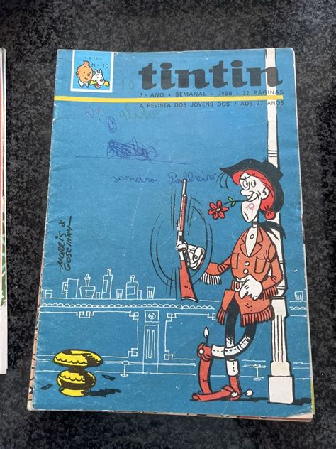 Fascículos jornal da BD Expresso e revista Tintin dos anos 70 e 80