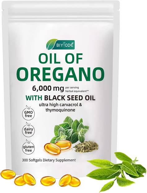 Amazon.com: Mamemerri 2-in-1 Oil of Oregano & Black Seed Oil Softgels