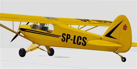 Piper Super Cub Light Plane Clearly Development