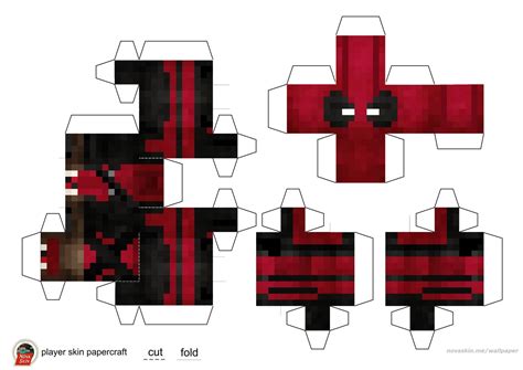 Black Minecraft Skin Template - Minecraft