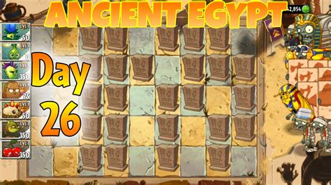 Plants Vs Zombies Ancient Egypt Day Walkthrough Youtube