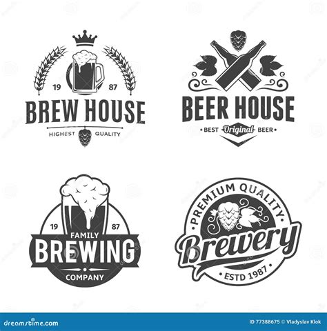 Beer Pub Logo Beer And Beef Emblem Double B Letters And Round Badge