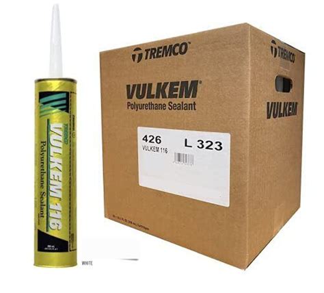 Tremco 116 Vulkem Polyurethane High Performance Sealant White Case Of