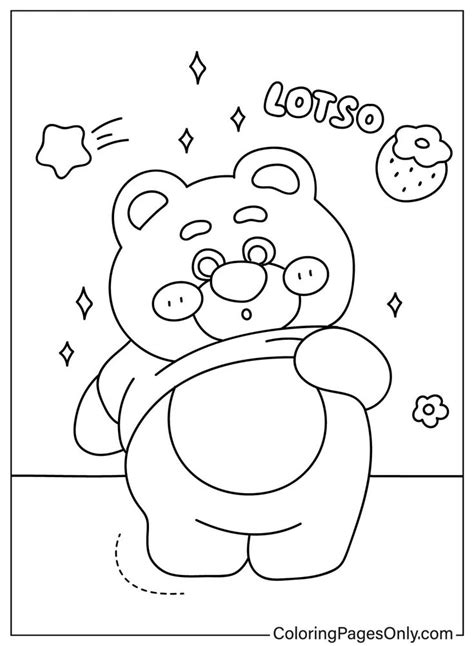 Lotso Bear Coloring Pages Coloringpagesonly In Bear