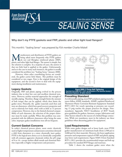 Sealing Sense Fluid Sealing Association