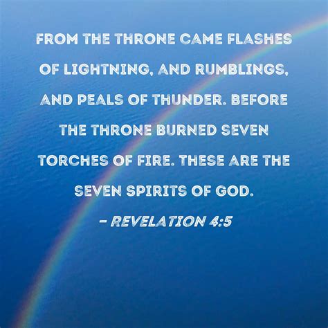 Revelation From The Throne Came Flashes Of Lightning And Rumblings