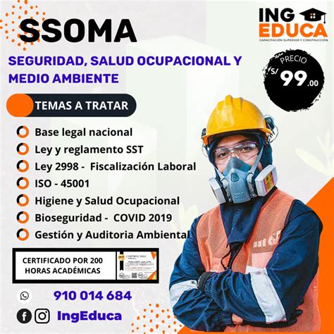 Seguridad Y Salud Ocupacional Y Medio Ambiente Ssoma Ing Educa Corp