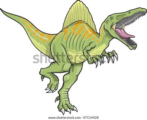 Spinosaurus Dinosaur Vector Illustration เวกเตอรสตอก ปลอดคา