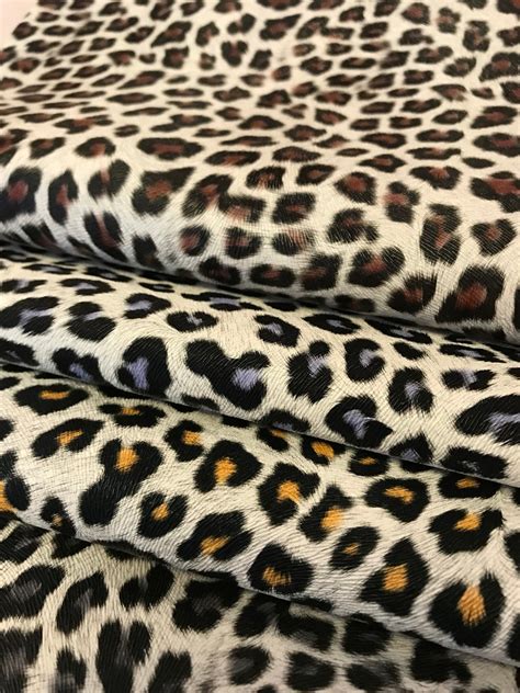 Leopard Pvc Leather Sheets Leopard Print Leather Sheets Etsy