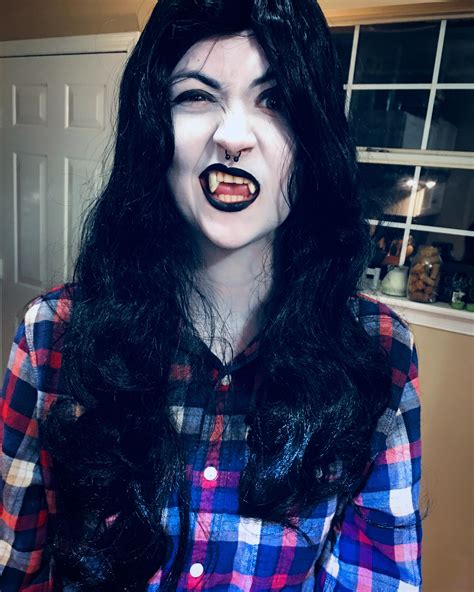 Found some vampire teeth at the store today, had to do a quick cosplay ...