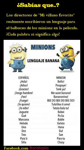 Rarotopí El Lenguaje De Los Minions