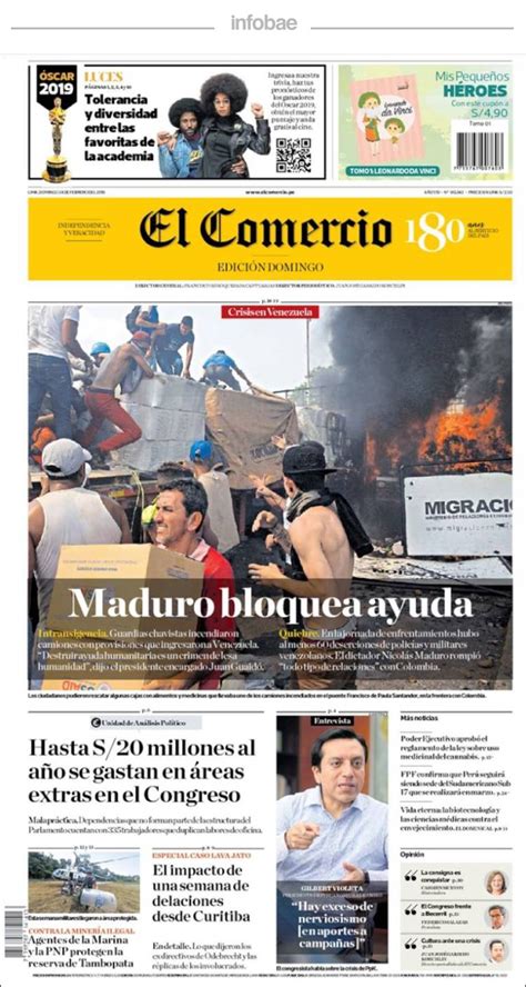 El Comercio Perú Domingo 24 De Febrero De 2019 Infobae