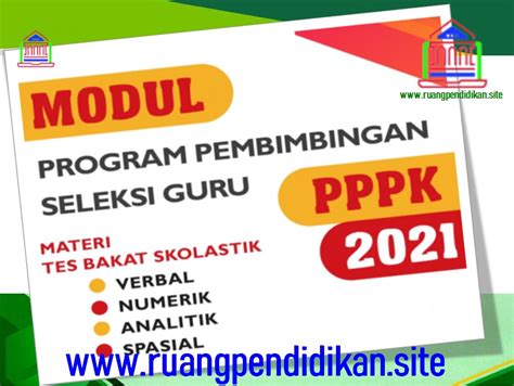 Modul Seleksi Pppk Tes Bakat Skolastik Tbs Tahun 2021 Ruang Pendidikan