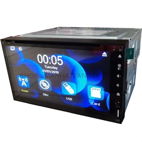 Jual SPESIAL HARGA Head Unit Double Din TV Mobil Universal Full Glass