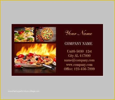 Catering Business Cards Templates Free Of Catering Business Cards ...