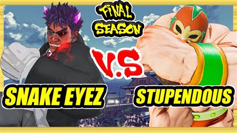 SFV CE Snake Eyez Kage Vs Stupendous Zangief Ranked Set