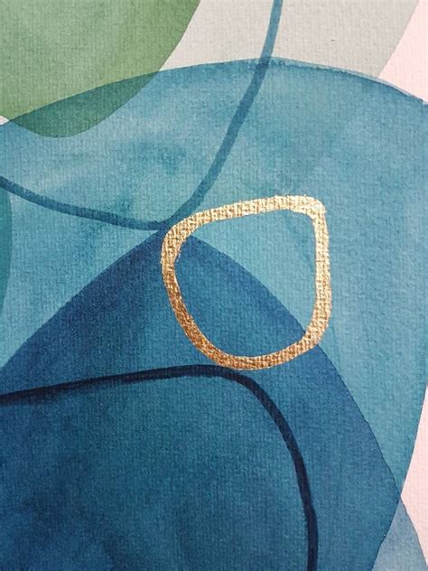 Abstract Art Print Blue Geometric Art Painting Print | Etsy