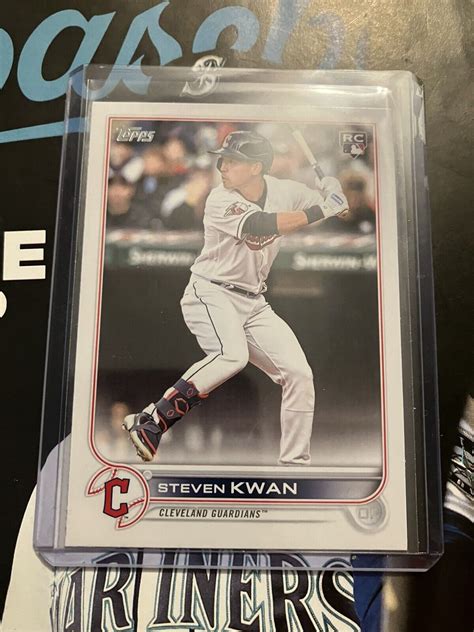 Steven Kwan Rookie Card RC 2022 Topps Update Baseball US261 Guardians