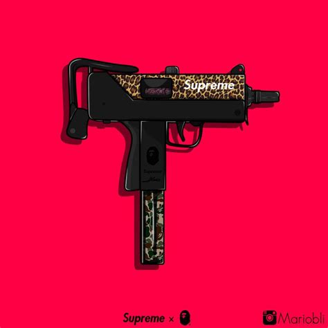 Supreme Gun Wallpapers On Wallpaperdog