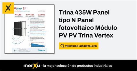 Panel Panel fotovoltaico Módulo PV PV Trina Vertex S TSM 435 NEG9R 28