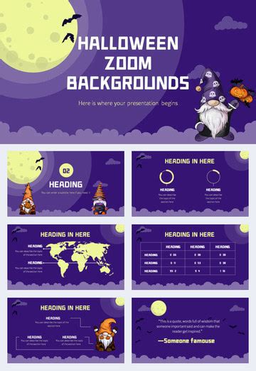 Cartoon Halloween Backgrounds Background PowerPoint | PPTX Template ...