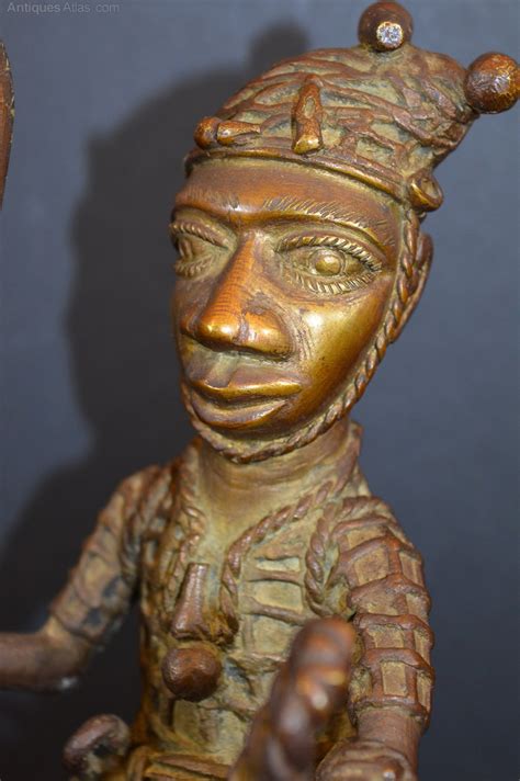 Antiques Atlas Large Kg African Benin Bronze Statue C