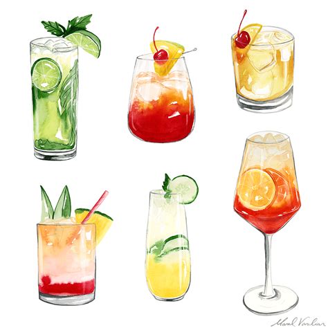 Cocktails Cocktail Illustration Cocktails Drawing Food Illustrations