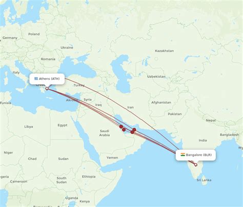 All Flight Routes From Athens To Bengaluru ATH To BLR Flight Routes