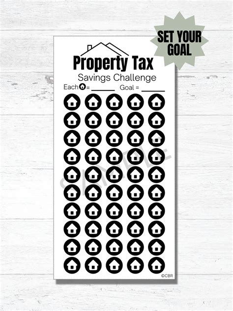 Property Tax Savings Challenge, Mini Savings Challenge, Money Challenge
