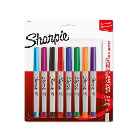 Sharpie Permanent Marker Ultra Fine 0 5 Mm 8x Pack Suitup Art