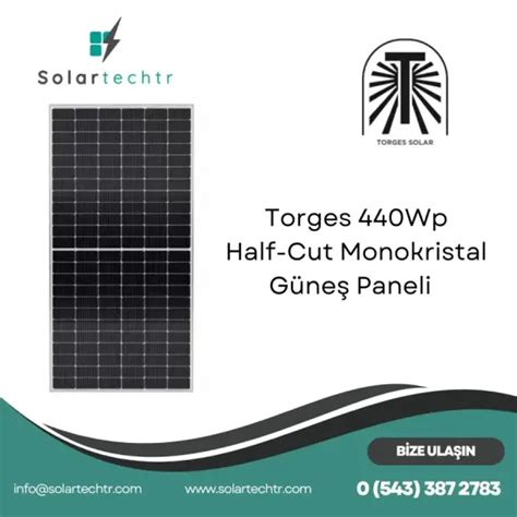 Torges W Half Cut Monokristal G Ne Paneli Solartechtr