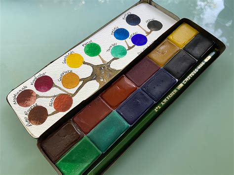 Watercolor Paint Handmade Whole Pan Palette Limited Edition In