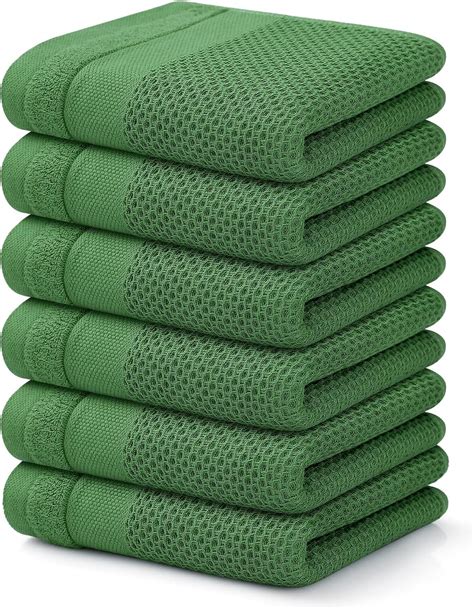 Amazon Homaxy Cotton Waffle Weave Kitchen Towels X