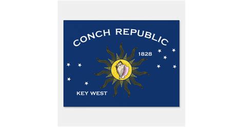 Conch Republic Flag Key West Florida Sign Zazzle