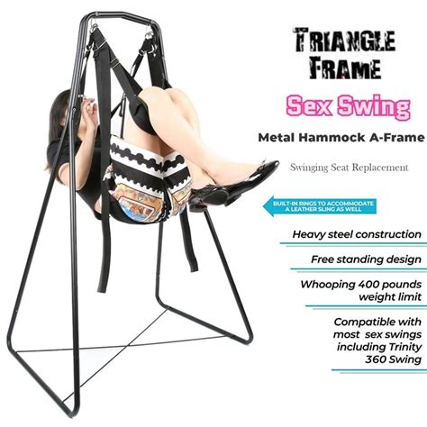 Metal Hammock A Frame Sex Swing Stand Seat Weightless Bouncing Stool