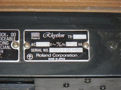 Infrequent Sound Sex Tex Technology Roland Rhythm 77 TR 77 1972