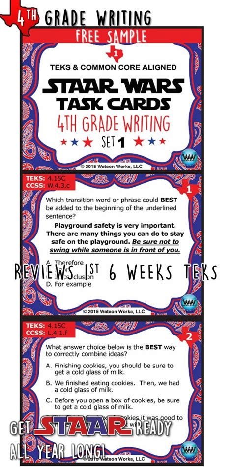 Please Check Out This Free Sample Of Set 1 Our Staar Wars 4th Grade