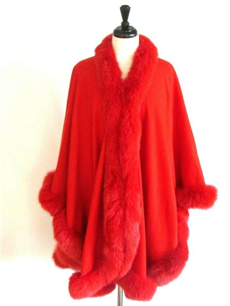 Capes For Women Fur Coat Cashmere Board Red Ebay Jackets Design