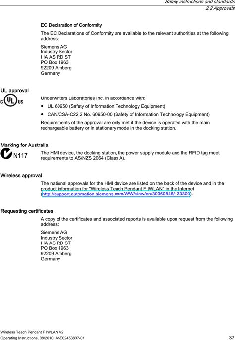 Siemens Wtpiwlan V Simatic Wtp F Iwlan User Manual Wireless Teach