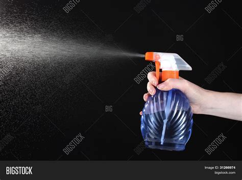 Hand Holding Spray Image And Photo Free Trial Bigstock