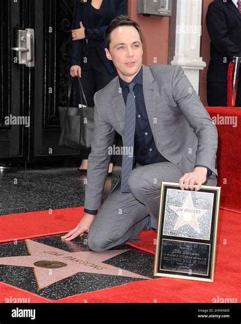 Jim Parsons as Jim Parsons Honored With A Star On The Hollywood Walk Of Fame Stock Photo - Alamy